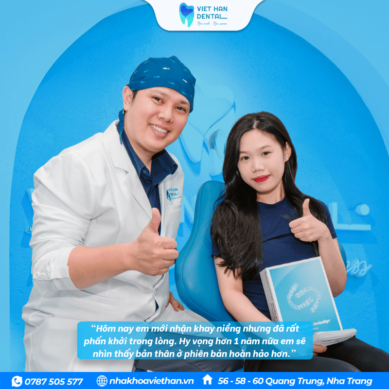Khách hàng niềng răng tại Nha khoa Việt Hàn